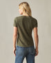 Women's Classic Cotton V-Neck Tee - Deep Olive